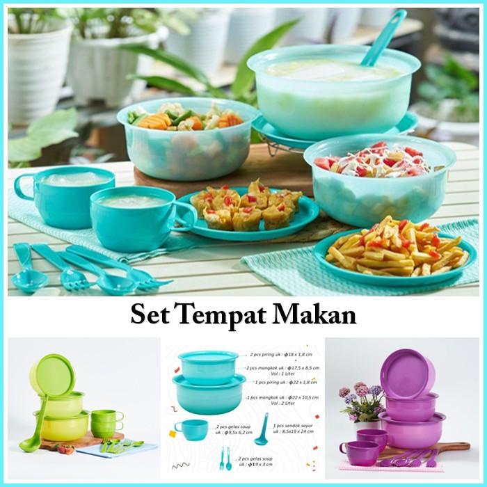 Terlaris Wadah Tempat Makan Set - Tempat Mangkok Set - Set Wadah Tempat Makanan