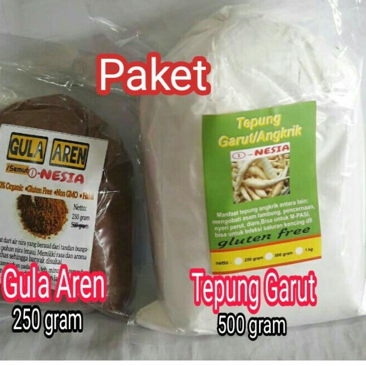 

STAR (READY) Paket Asam Lambung Tepung garut 500 gr dan gula aren 250 gr