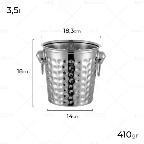 

Dijual Ice Bucket Stainless Steel Wadah Ember Motif Es Batu Minuman D Premium - 3.5 L BP35 Limited