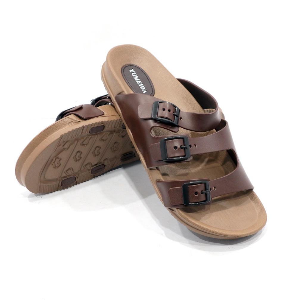 SANDAL PRIA TALI 3 38-43 WARNA RANDOM - SANDAL PRIA