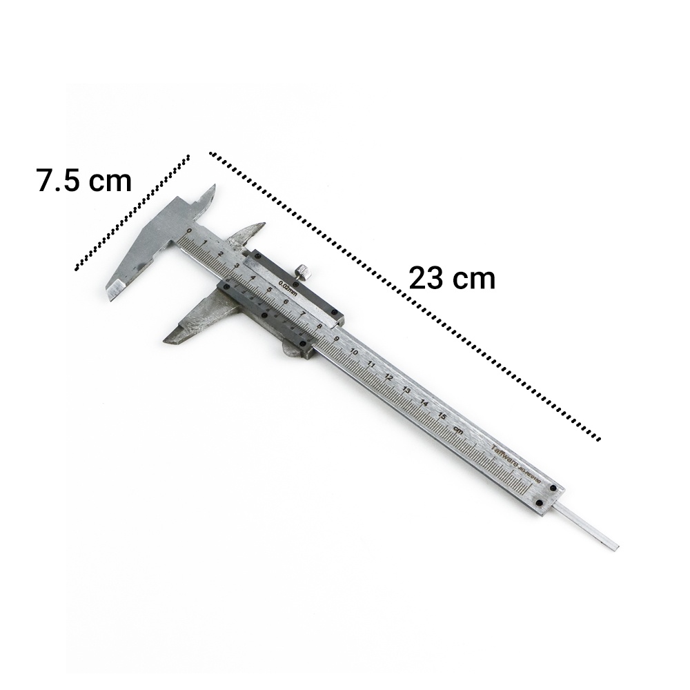 Jangka Sorong Vernier Caliper Micrometer 15CM - Silver