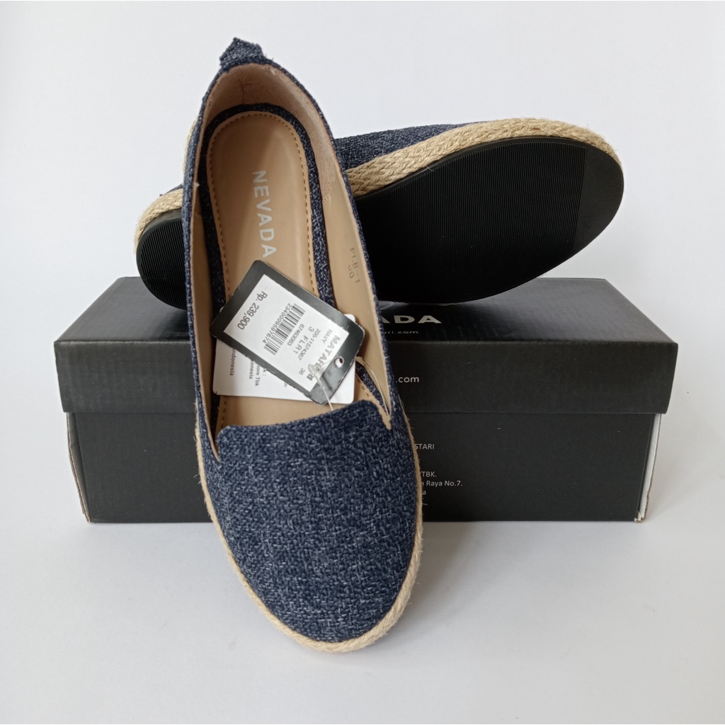 Sepatu Nevada Wanita Flatshoes Ballerina Slip On Loafers Formal Casual Nevada Original 3FLR1NV72