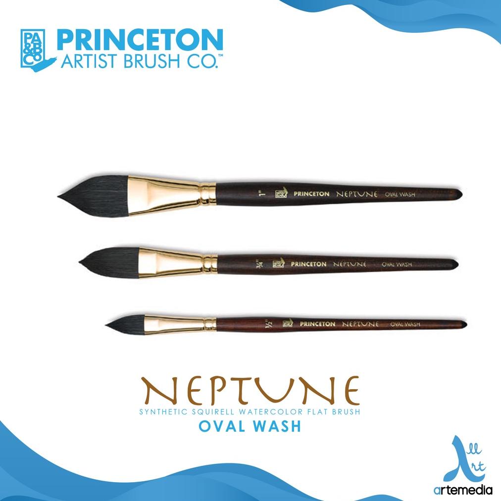 

Kuas Lukis Princeton Neptune 4750OW Oval Wash Synthetic Watercolor Brush Short Handle