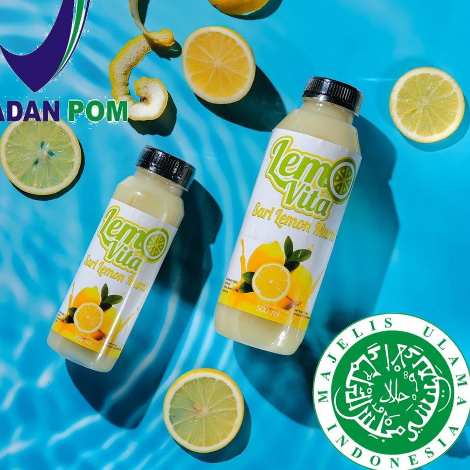 

8.8 BPOM PAKET 1 Liter Lemovita Fresh Sari Lemon Jus Lemon Halal