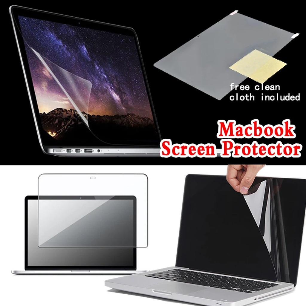 Anti Gores Screen Guard Protector MacBook A1706/ A1989/ A2159 | A1707 | A1932/ A2179/ A2337 | A2141 | A2251/ A2289/ A2338 | A2442 | A2485 | A2681 Anti Fingerprint