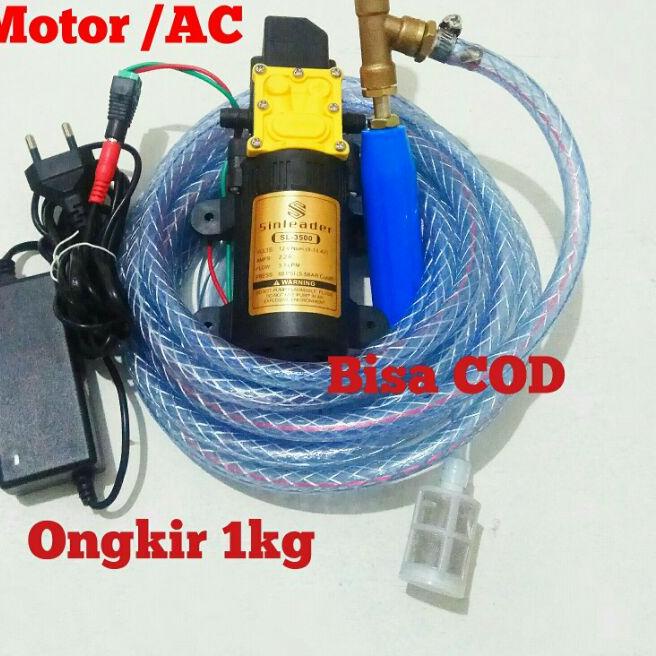 ➤ Pompa air mini DC 12V alat semprot spray cuci steam motor AC siram tanaman ✫