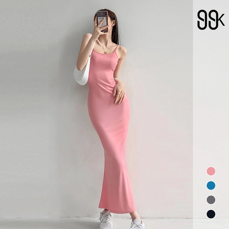 Long Slip Stretchy Dress 1502 (S-XL)