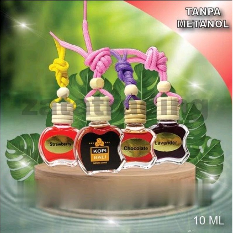 Parfum Gantung Ruangan Mobil Wangi Aroma Alami Tahan Lama Botol Kaca Kemasan 10 Ml