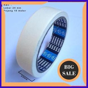 

Lakban Kertas atau Masking Tape Cream Sedang 1 inchi 24mm x18m FUMARU 1M4R23 sparepart
