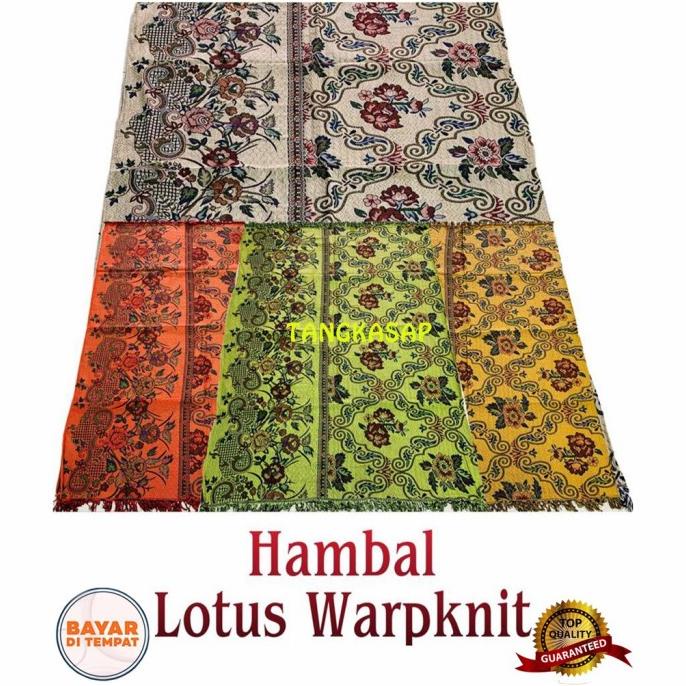 Karpet / Hambal Lotus warpnik Serba Guna Rajut Tenun 180x280 / 160X250