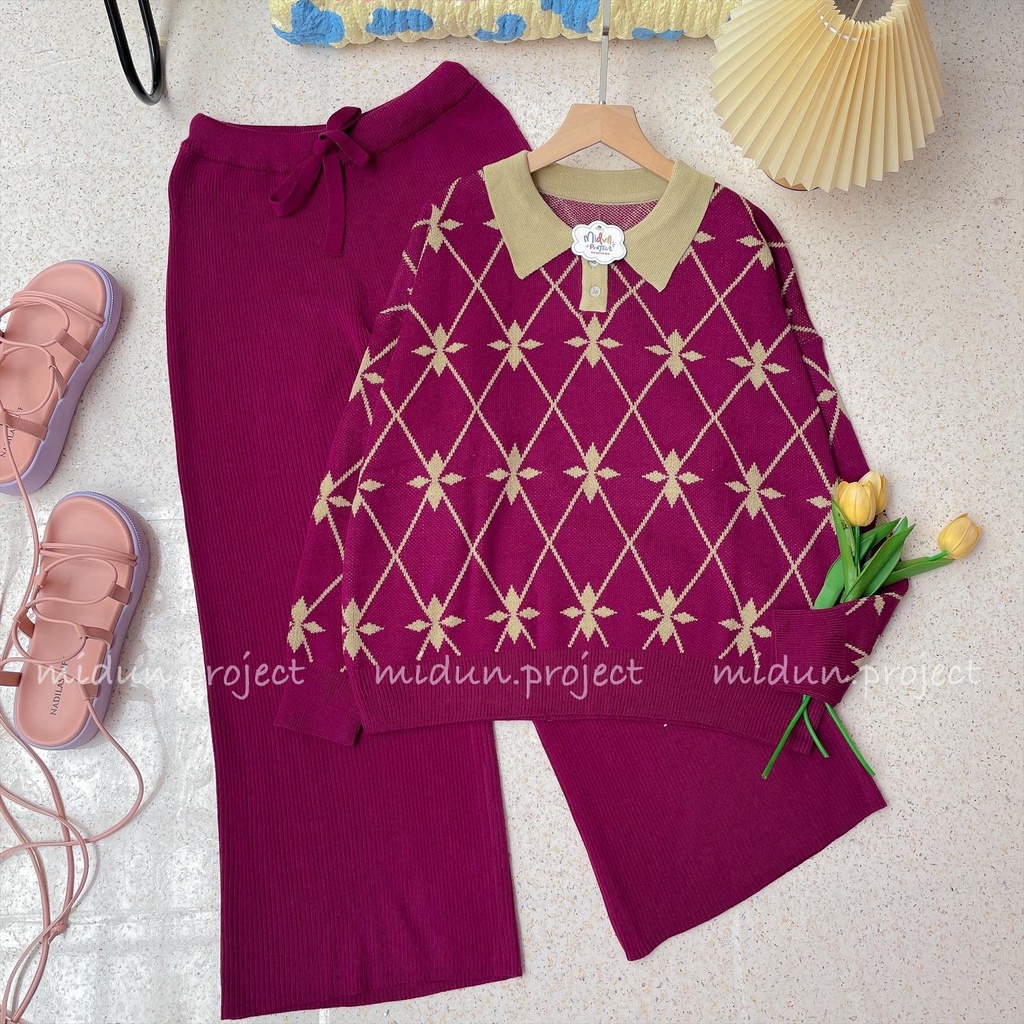 Agatha Knit | Atasan Rajut Wanita Premium