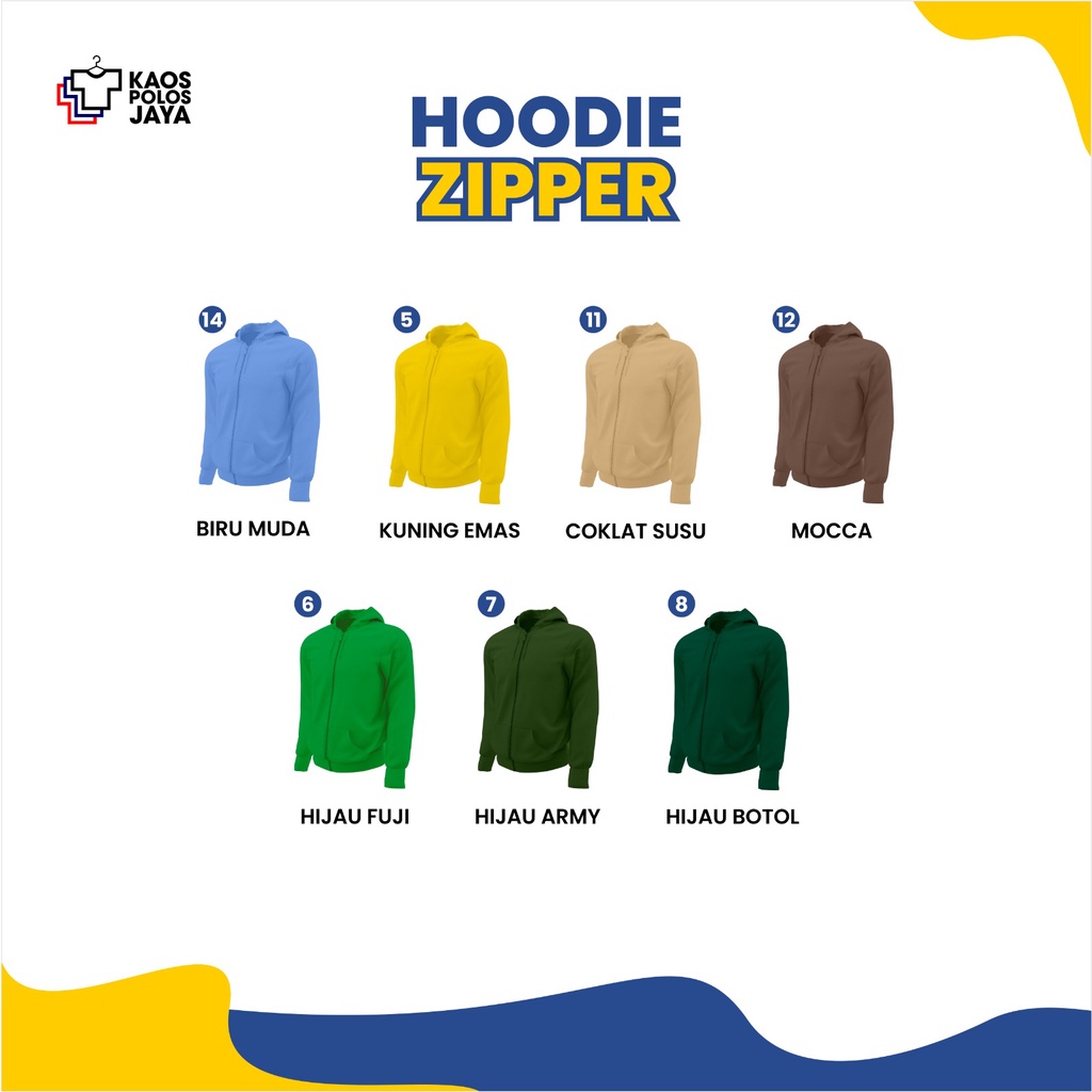 JAKET HOODIE ZIPPER COTTON FLEECE / JAKET HOODIE ZIPPER MURAH KATALOG B
