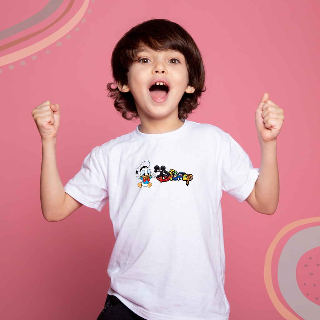 Kaos anak laki laki dan perempuan| Baju pakaian anak-anak distro umur 1 - 12 tahun| Setelan atasan anak tanggung| Tshirt oblong | Kaos import Polos bahan katun cotton combed 30s - KIDS-28