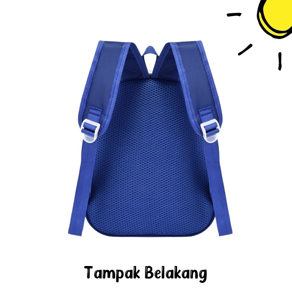 [MONA] Tas Ransel Anak Sekolah Motif Timbul 6D Tas Telur Series 2 Karakter Lucu Kualitas Import Premium -M0239