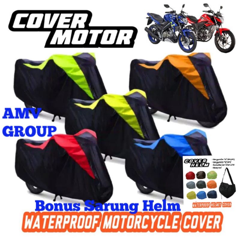 Sarung Motor CBR150 Kawasaki W175 R15 RX King Vixion Verza Mega Pro Honda Winn Scorpion Dan Tiger Wa