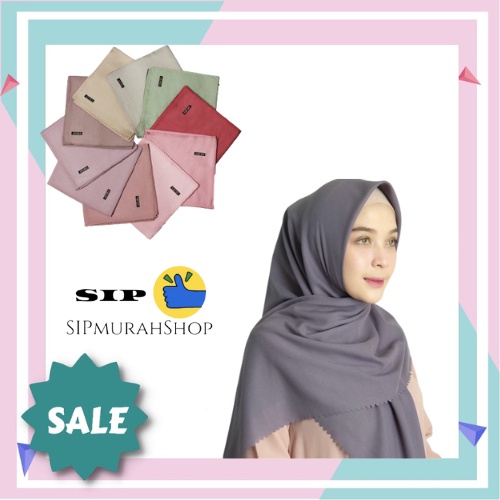 HIJAB SEGIEMPAT PARIS PREMIUM LASERCUT / PARIS PREMIUM by AZARA