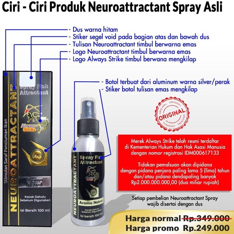 TERBAIK Neuroattractant Spray Fish Attractant Ikan Umpan Pancing Non Essen dari Always Strike