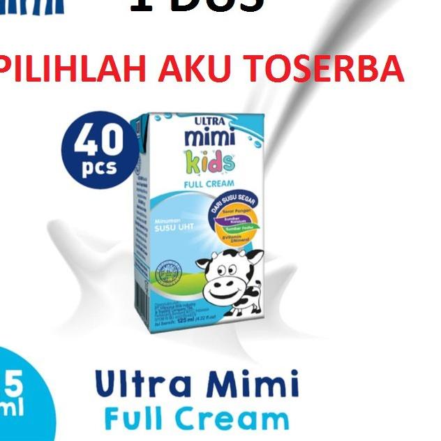 

✶ Susu Ultra Mimi Kids FULL CREAM 125 ml - (1 DUS ISI 40 PCS) ➨