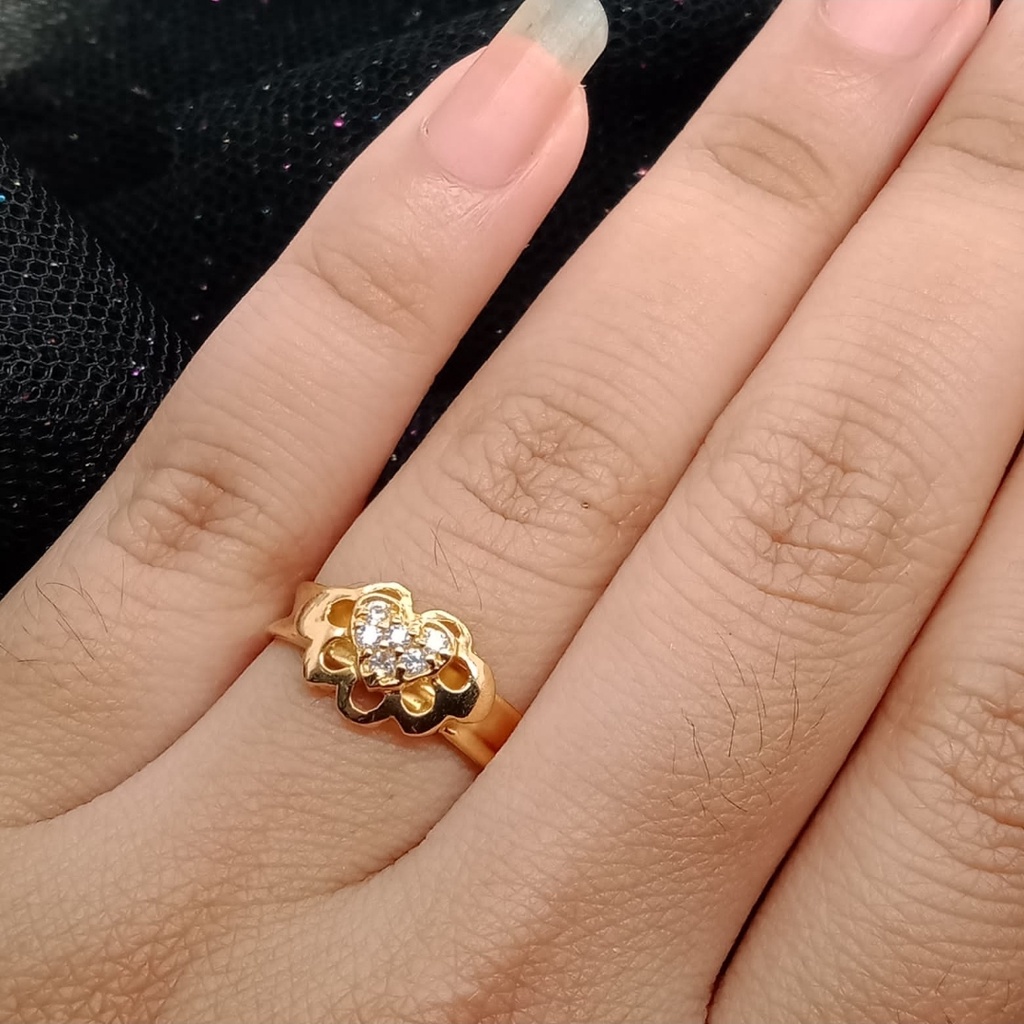 Cincin Emas 17K - 1.55 Gr Kadar 750 - 4388