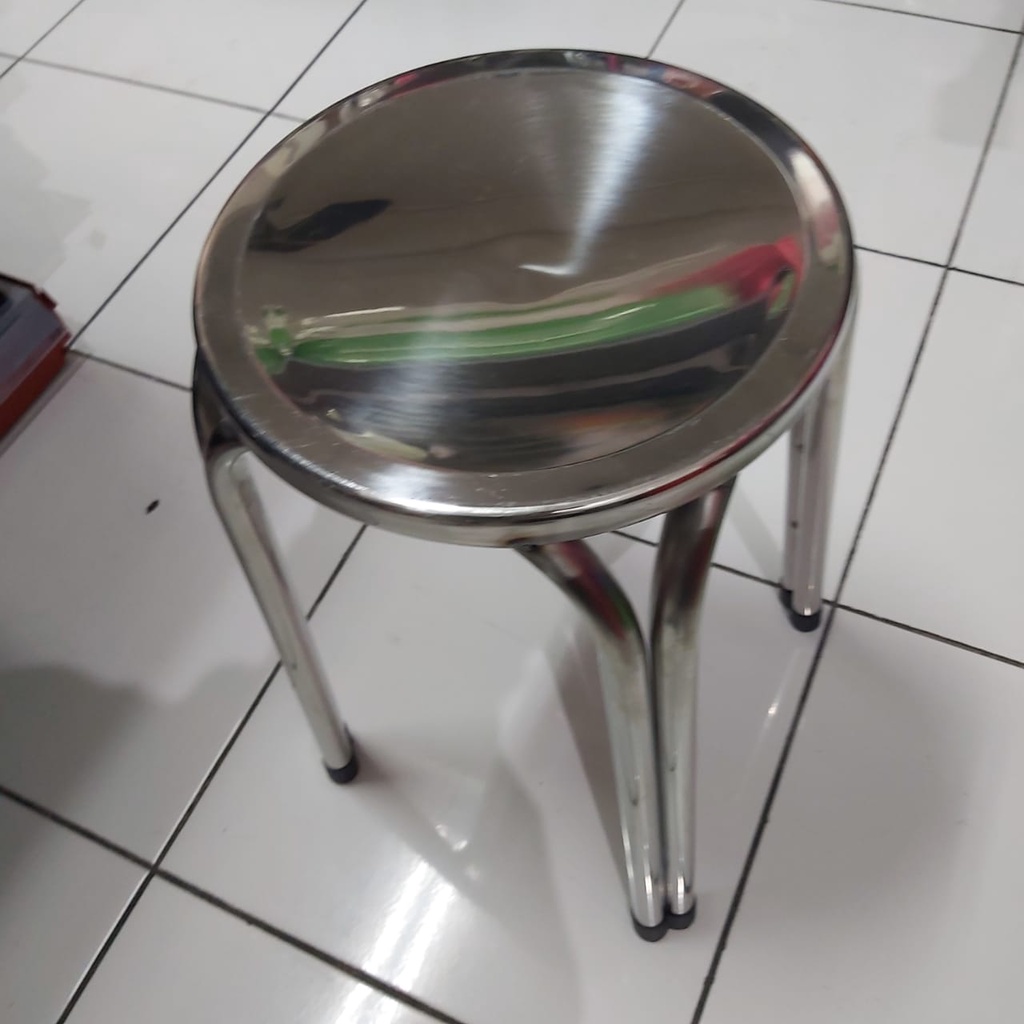 FM - Q2 Kursi Bulat Stainless Steel 3530 | Kursi Anti Karat