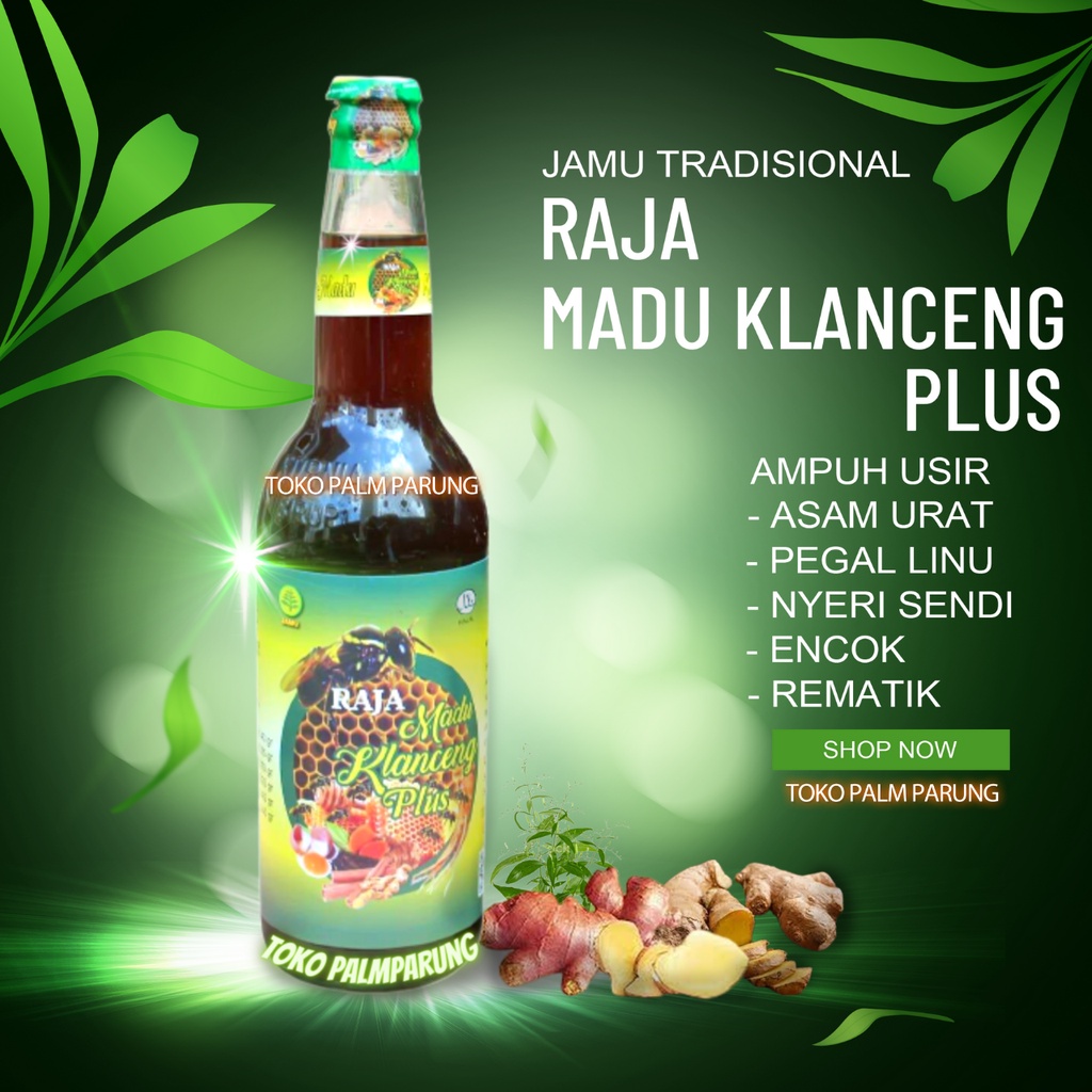 Jamu Pegal Linu Asam Urat Cap Raja Madu Klanceng Plus 600ML Minuman Tradisional Alami Meredakan Encok Melegakan Sesak Nafas Menghilangkan Sakit Gigi Menambah Energi Pekerja Berat Dan Sopir Kemasan 600ml