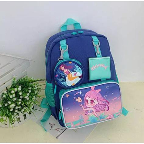 GGS  Tas Sekolah Anak Perempuan Dan Laki Laki ANTI AIR TK Sama SD Ransel Import Lucu Tebel Karakter 5 tahun 6 tahun 7 tahun Anti Basah Anti Hujan Avenger Dino  Frozen My Little Pony murah gado 2023