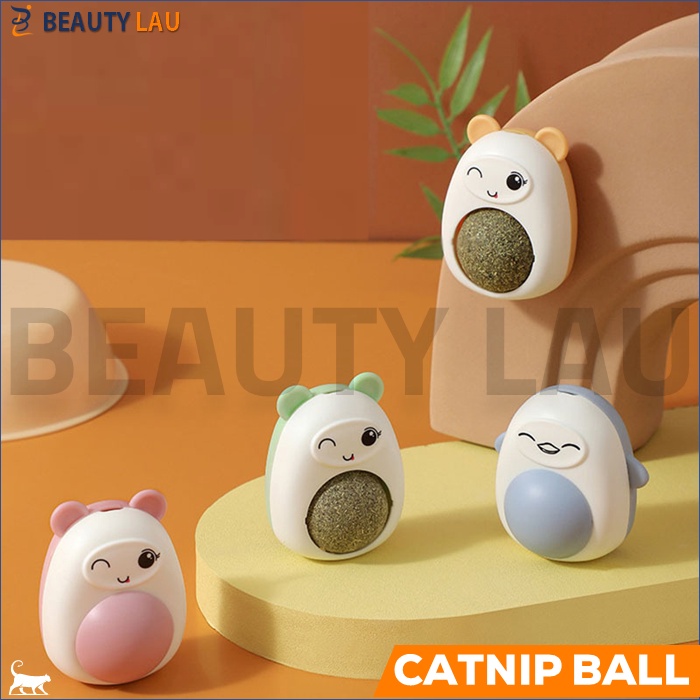 CATNIP BALL KUCING TEMPEL AVOCADO BOLA CATNIP PUTAR LUCU CATMINT MAINAN BUAT KUCING RELAKSASI