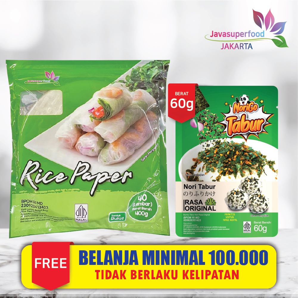 Rice Paper / Banh Trang High Quality Rice Paper 22cm / Kulit Lumpia Vietnam Rice Paper / rice roll spring roll / Salad Wrap