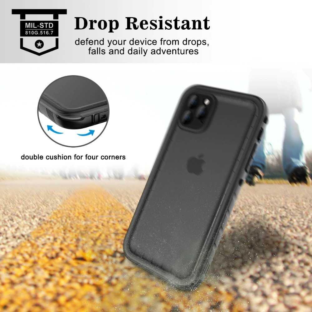 Redpepper Casing Waterproof Diving Cover Armor Underwater Case for iPhone SE 2022 - Black