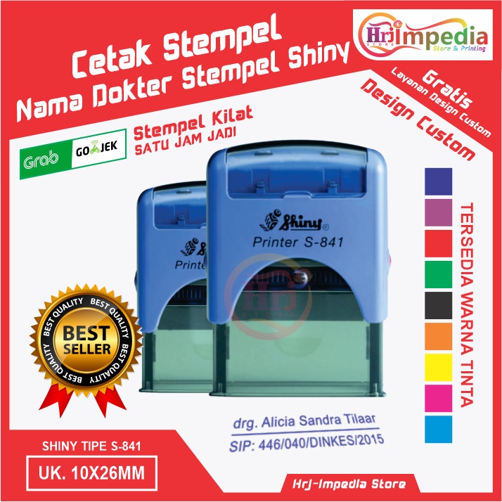 

Cetak Stempel Shiny Nama Dokter | Cetak Stempel Otomatis Nama Custom | Cetakk Stempel Nama