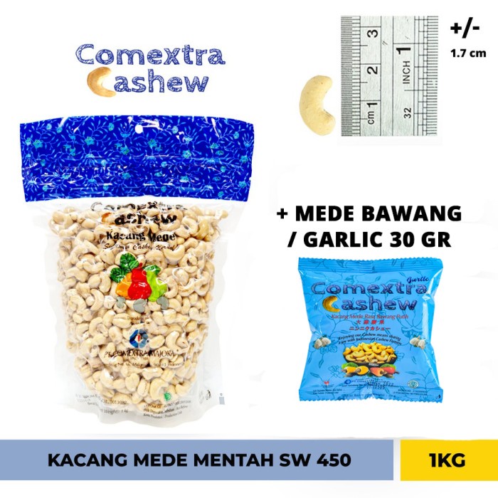 

✨NEW✨ -Kacang Mede Mentah Utuh S 450 1 Kg - Cashew Mete Mente - S 450- 1.1.23