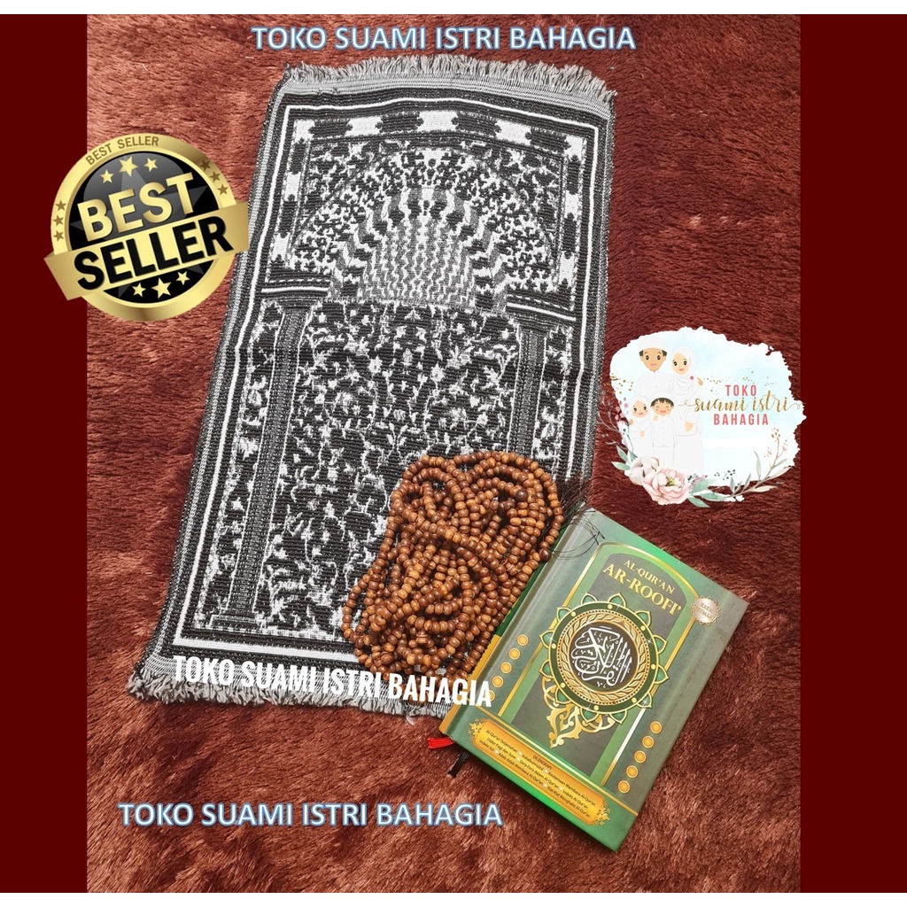 Sajadah Kiswah Costa Hitam 35 x 60 Cm Turki Black Series Kepala Muka Anak Dewasa Kabah Hajar Aswad Raudhah Murah Souvenir Oleh Oleh Haji Travel Travelling Lipat Albahar Alshamia