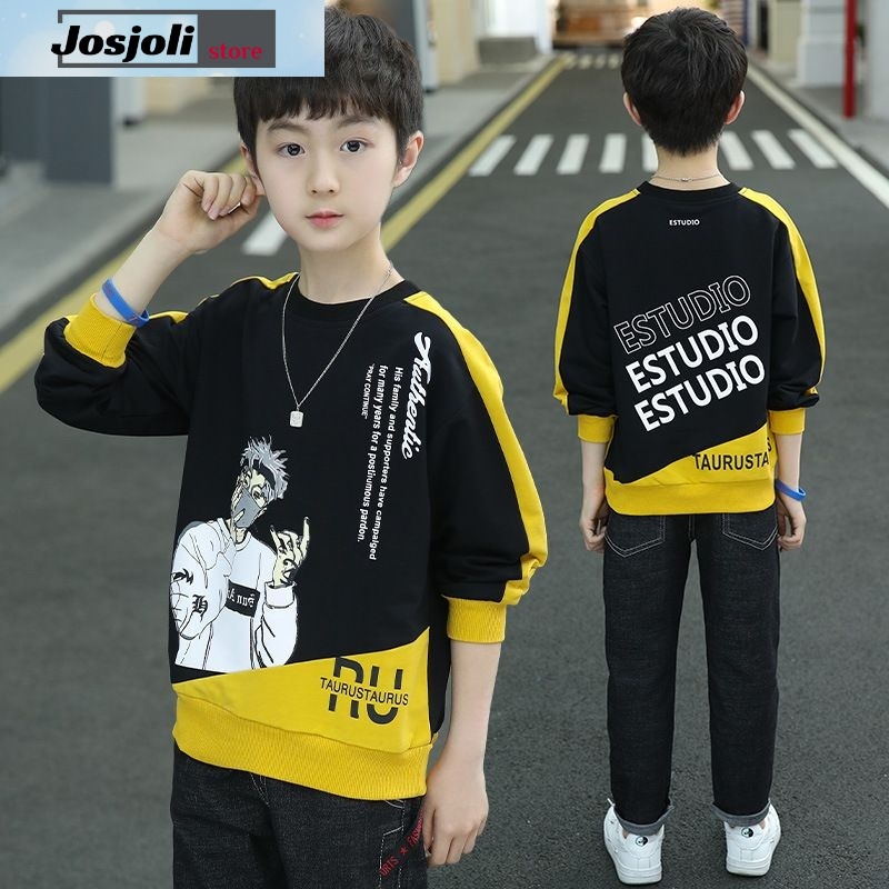 JOSJOLI_STORE/Baju Sweater Anak Rusta/Atasan Pria Dewasa Lengan Panjang/Size XS Dan S