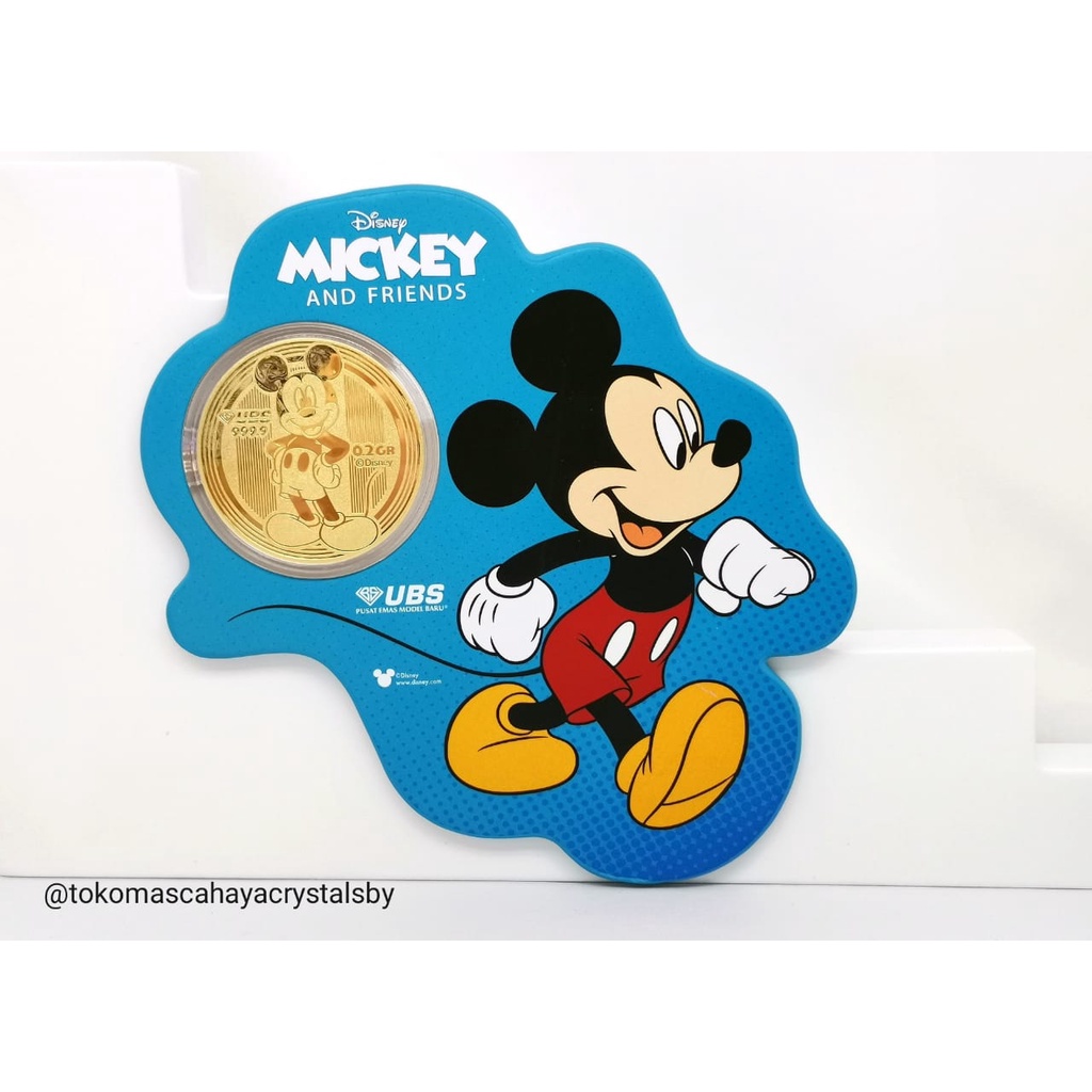 UBS Disney Emas Logam Mulia LM 0.2 gr gram 24k