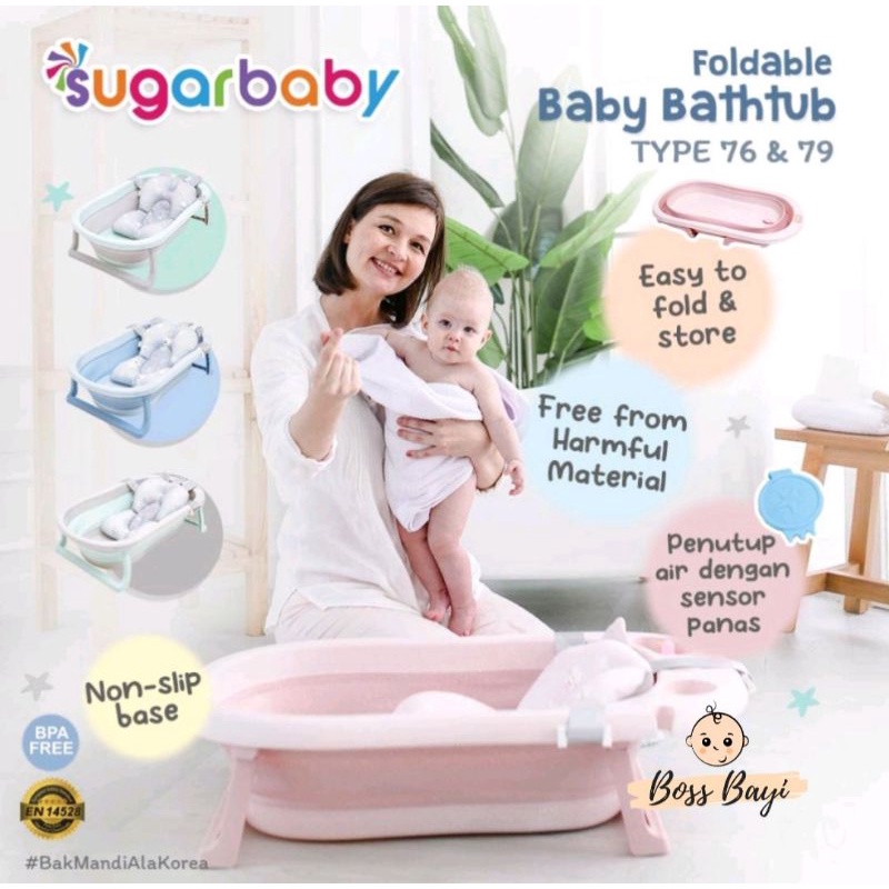 SUGAR BABY - Foldable Bathtub F76 | F79 | F88 (Bak Mandi Lipat Bayi)