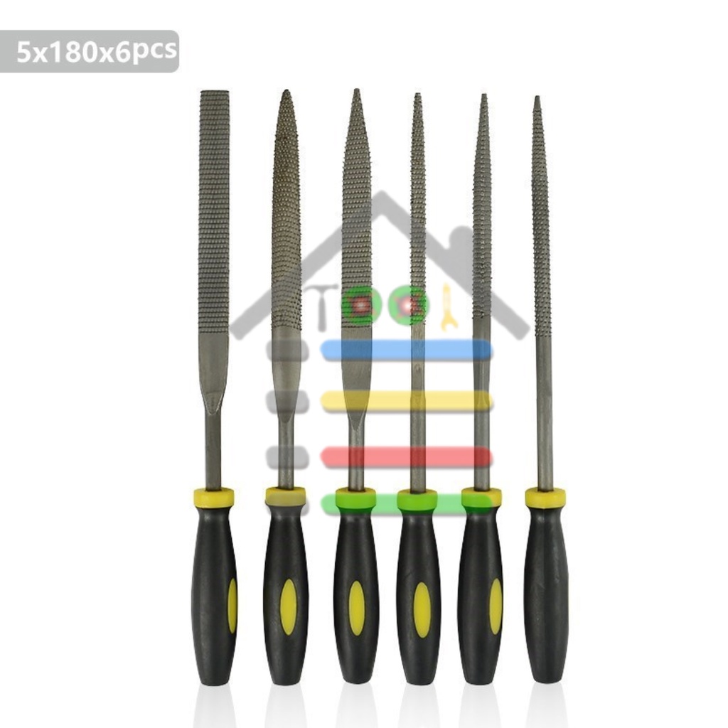 6in1 KIKIR TANGAN MINI METAL FILING RASP MEEDLE FILE WOOD TOOLS SET