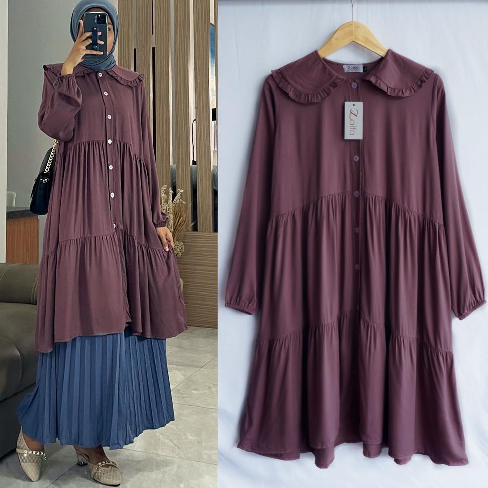 HARGA BERSAHABAT DANILLA tunik by ZAA OUTFIT / tunik polos / tunik rayon
