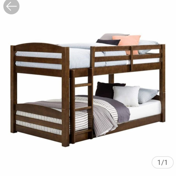 Terlaris Ranjang 2 Susun Kayu Jati