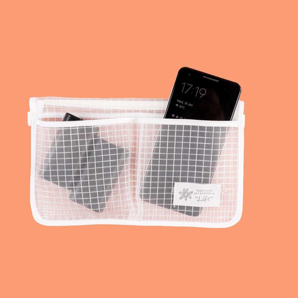 Rak Gantung Kulkas Lemari Multifungsi Pouch Organizer Storage - LF22 - White