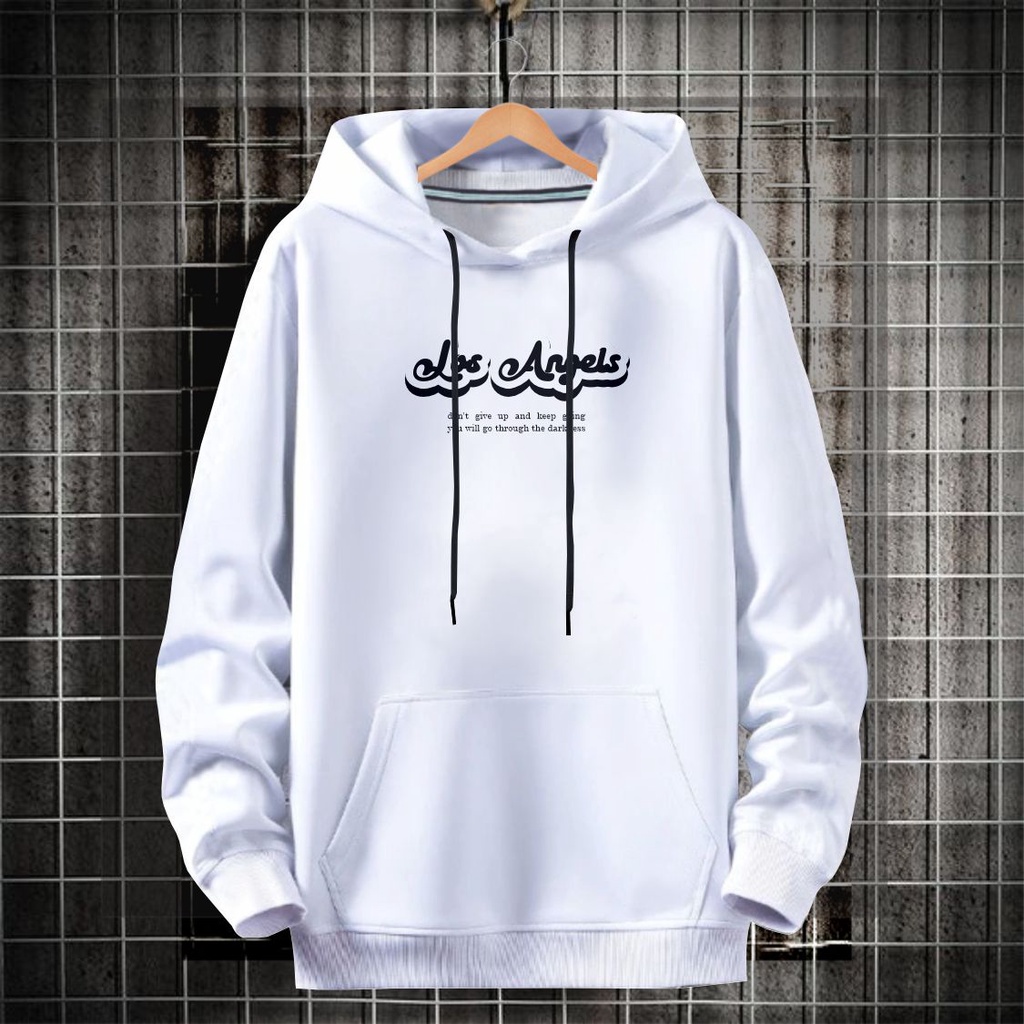 Sweater hoodie pria wanita kekinian LOS ANGLES / hoodie pria terbaru