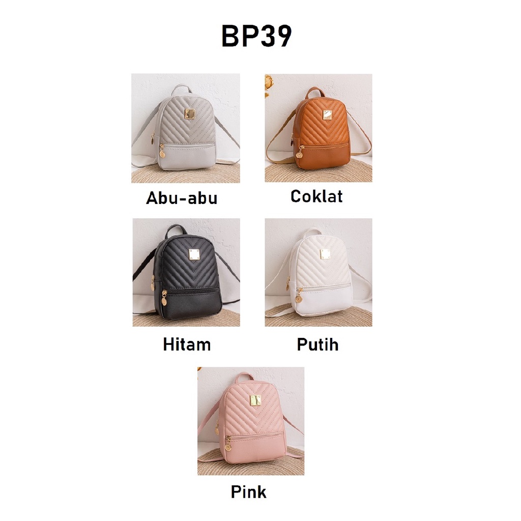 BP39 Tas Ransel Wanita Mini Backpack Mini Wanita Import