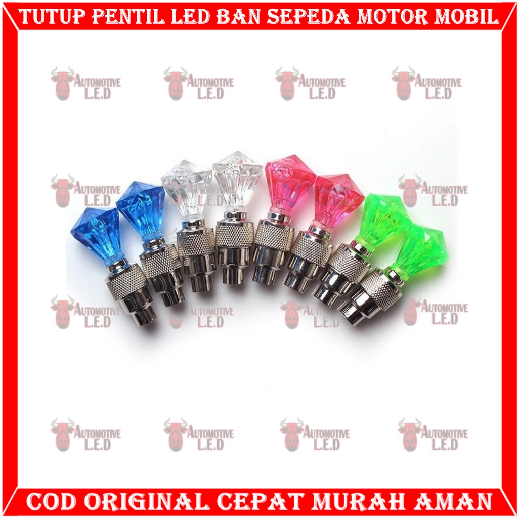 ORIGINAL TUTUP PENTIL LAMPU LED OTOMATIS MOBIL MOTOR  HARGA SEPASANG TUTUP PENTIL MOTOR