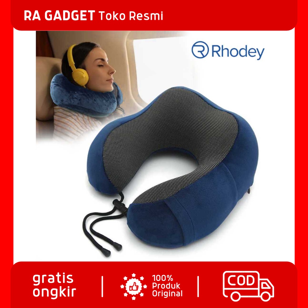 Bantal Leher U-Shape Foldable Travel Neck Pillow / Bantal Leher Dewasa Anak jumbo Premium Lembut Emp