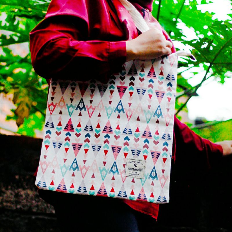 TAS TOTE BAG WANITA | CANVAS PREMIUM | RESLETING | TAS KULIAH | TAS WANITA