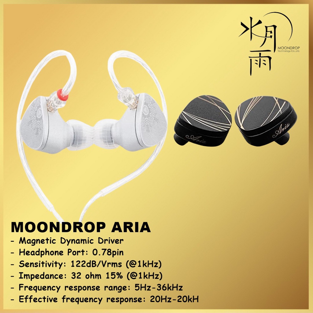 Moondrop Moon Drop Aria Arya Dynamic Driver In-Ear Monitor Earphone