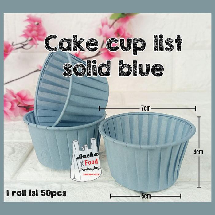 Terlaris 50Pc- Paper Cup Cupcake Polos Case Muffin List Kertas Alas Kue Cake