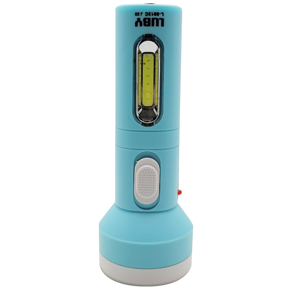 Lampu Charge Luby L8913C - Senter Baterai 3watt + COB Multifungsi