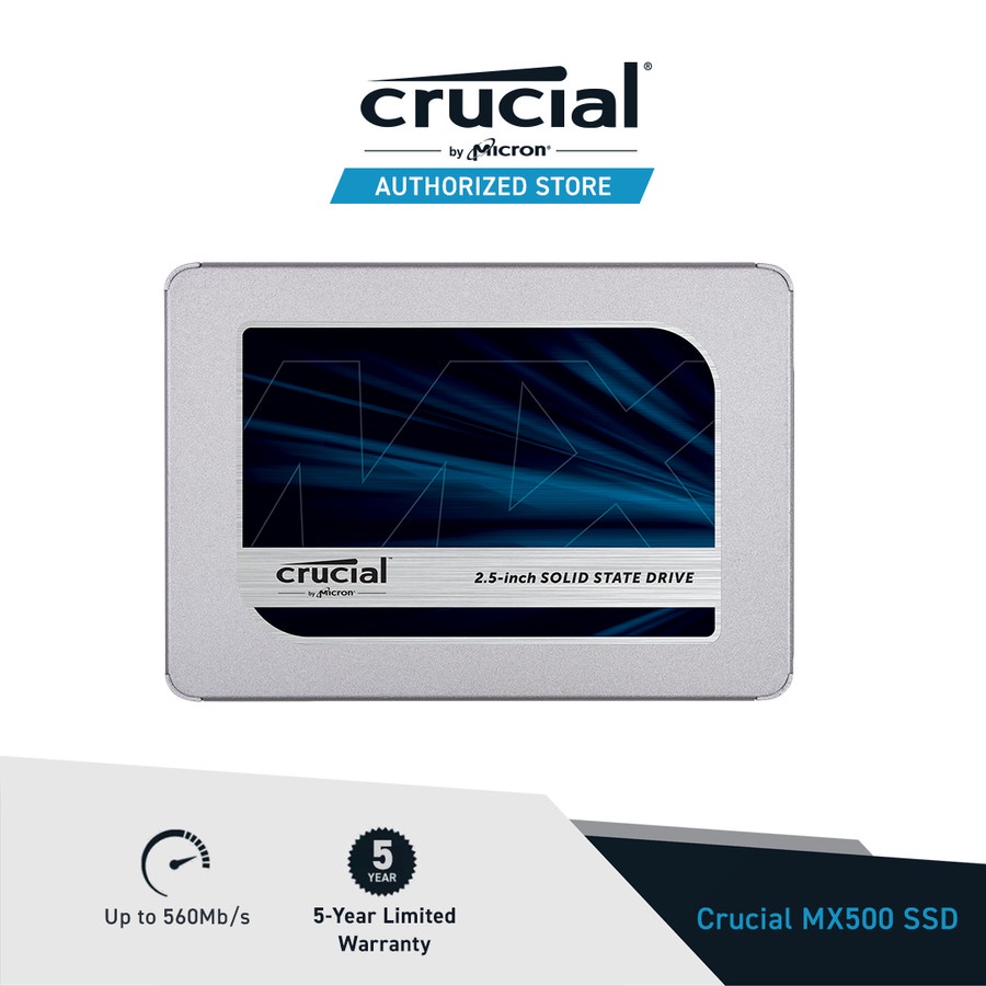 SSD CRUCIAL® MX500 1TB SATA 2.5 INCH GARANSI RESMI
