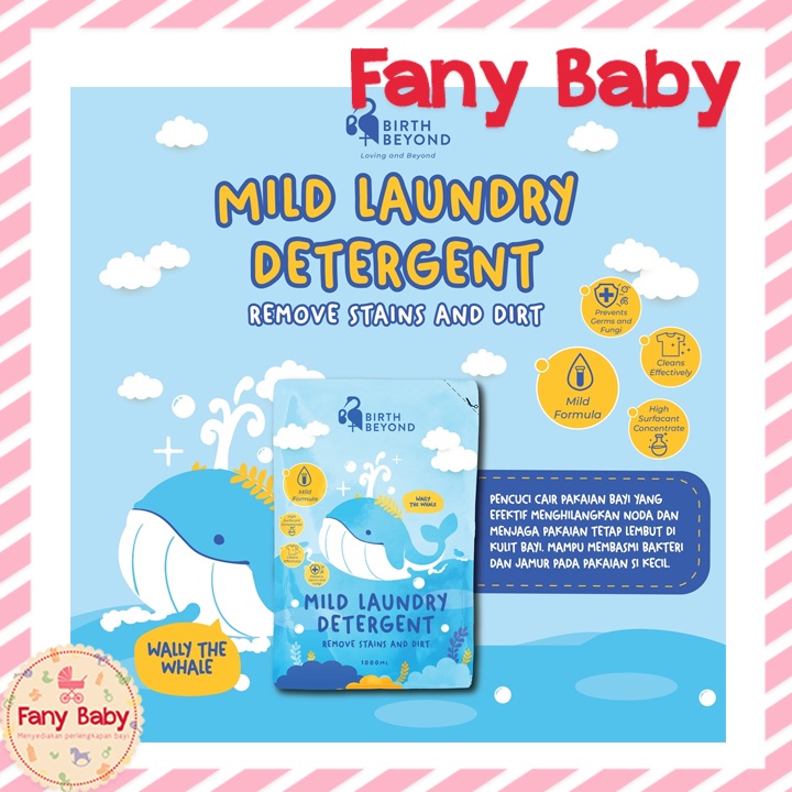 BIRTH BEYOND MILD LAUNDRY DETERGENT 1000ML POUCH