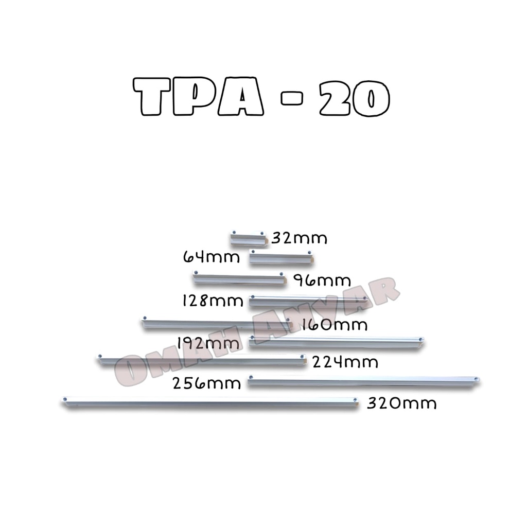 Handle Pegangan Tarikan Aluminium TPA 20 Merk Elco Huben